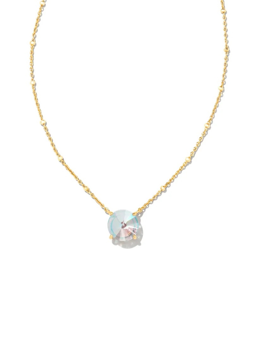 Kendra Scott Jolie Pendant Necklace in Gold Dichroic Glass